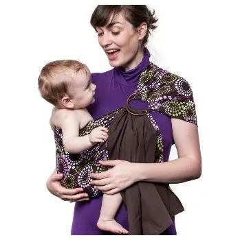 Šátek na nošení dítěte Liliputi Ring Sling šátek Lavendering hnědý
