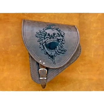 Zavazadlo na motocykl Harley-Davidson brašna na rám H-D Softail, hnědá