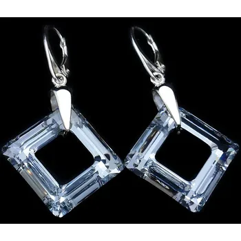 Náušnice Lafira stříbrné náušnice Square CAL 1070