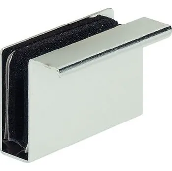 Nábytkové kování Protikus magnetu pro skleněné dveře, s úchytem, černý