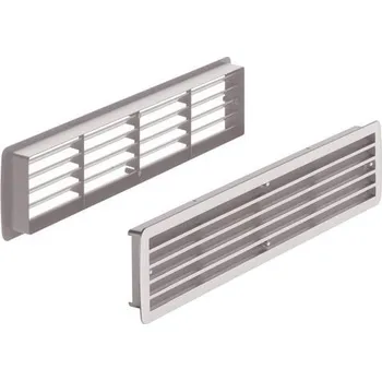 Větrací mřížka na dveře plastová dvojitá javor