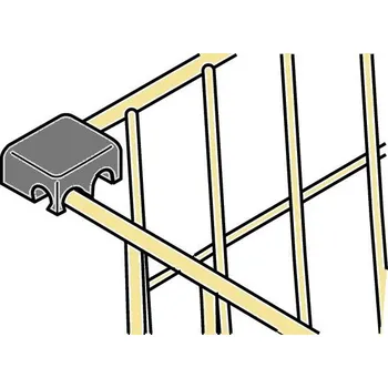 Ochranný prvek pro výsuvný koš proti nárazům dvířek stříbrný, jako RAL 9006