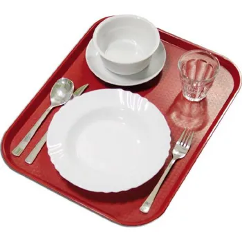 Tác na jídlo Cambro 36x46 červený R-1418FF/163