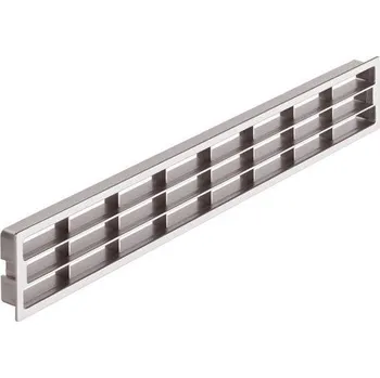 Větrací mřížka Mřížka větrací plastová nábytková stříbrná matná , rozměr A