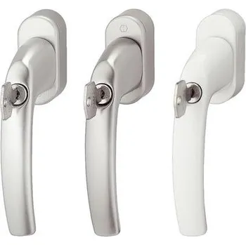 Okenní klika Hoppe Atlanta se zámkem Bílý plast