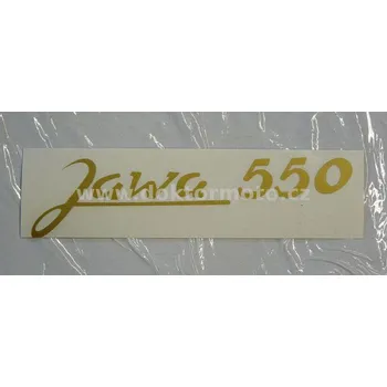 Motodíl Nálepka Jawa 550 - zlatá, Pionýr 550