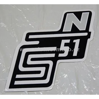 Poštovní schránka Nálepka schránky S51 N - č/b/stříbrná