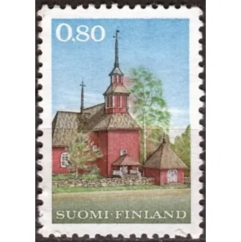 Poštovní známka Posti Finland (1970) MiNr. 671 ** - Finsko - Dřevěný kostel v Keuruu, dokončen v roce 1758
