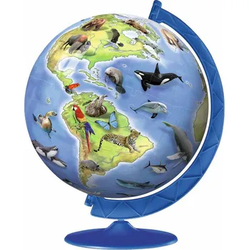3D puzzle Ravensburger Puzzleball 180d Ohrožené druhy
