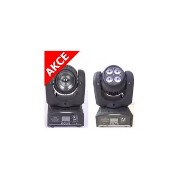 Světelný efekt Otočná LED hlava BEAM+WASH, 4x 10 + 12 W RGBW, DMX512
