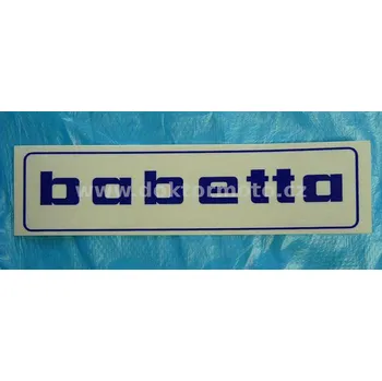 Samolepicí dekorace na vozidlo Nálepka BABETTA - modrá 145x37