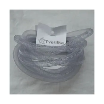 Síťka na korálky (modistická dutinka) 8mm 2,5m šedá