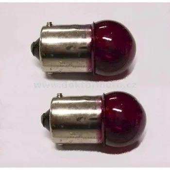 Autožárovka žárovka 6V 5W BA15S - červená