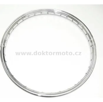 Ráfek na kolo Ráfek kola 19 x 1,25 chrom Stadion,Jawetta, otvory 6,0mm