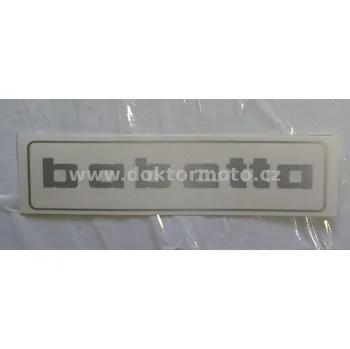 Auto-moto Nálepka BABETTA - stříbrná 145x37