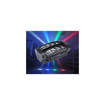 Světelný efekt Otočný LED efekt Mini Spider 8x 3 W RGBW, DMX512
