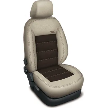 Ochranný autopotah Autopotahy Škoda SUPERB III, AUTHENTIC VELVET, béžovohnědé