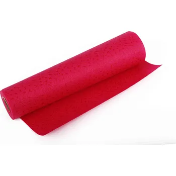 Vánoční dekorace Vlizelin aranžerský ražený 30cm x 4,6m 12-CYKLÁMENOVÝ