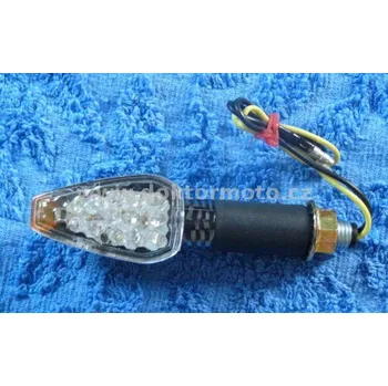 Směrový světlomet Blikač hranatý LED [čiré sklo] č. 68