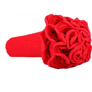 Krepový papír Krepový kornout 25cm x 2,5m 580-ČERVENÁ