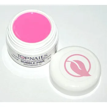 Umělé nehty topnails - barevný UV gel BUBBLE PINK 5g (color gel)
