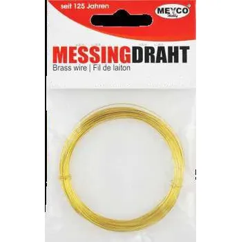 Hobby drát Meyco Mosazný drát 0,8mm x 6m - Zlatý