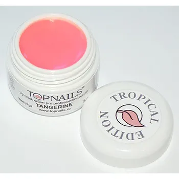 Umělé nehty topnails - barevný UV gel TROPICAL TANGERINE 5g (color gel)