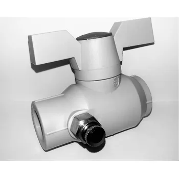 Vodovodní potrubí PPR kulový kohout 25 s odvodněním - motýl