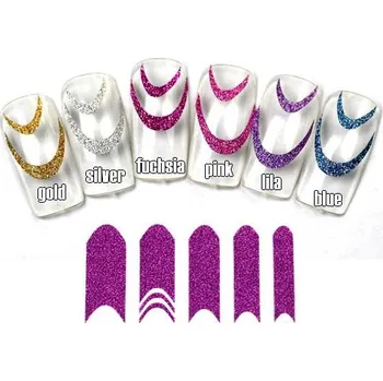 samolepka Samolepky GLITTER SMILE fuchsia