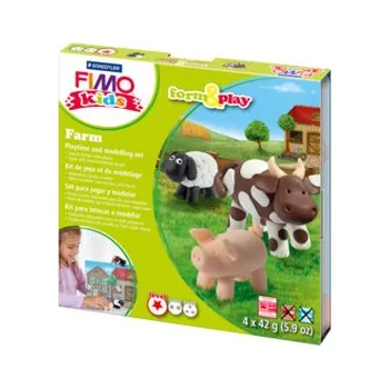 Modelovací hmota Sada modelovací hmoty FIMO KIDS Farm 4x 42g - 803401