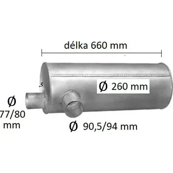 Tlumič výfuku Tlumič výfuku DAF 45 (PR 61.08)