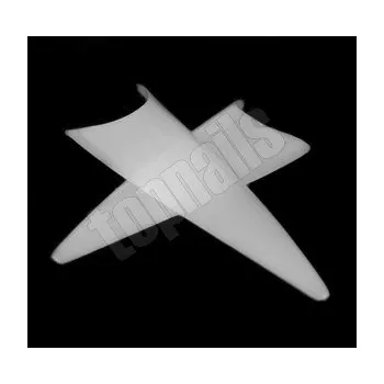 Umělé nehty TIPY LONG STILETTO 100ks - mléčné / přírodní