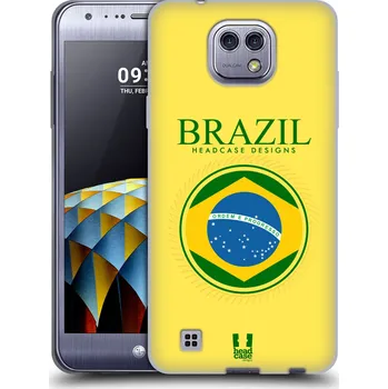 Pouzdro na mobilní telefon HEAD CASE silikonový obal na mobil LG X Cam vzor Vlajky státy kreslené BRAZÍLIE (Pouzdro gelové HEAD CASE na mobil LG X Cam vzor Vlajky státy kreslené BRAZÍLIE)