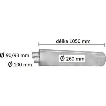 Tlumič výfuku Tlumič výfuku DAF LF55 (PR 61.16-2)