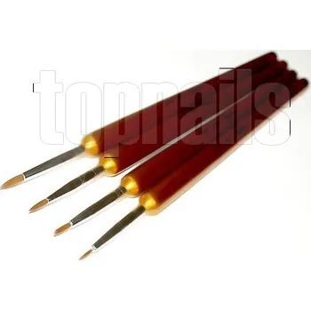 sada NAIL ART štětců gold - 4pack