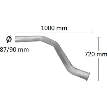 Výfuková trubka Trubka výfuku DAF F 2100 (PR 61.01-8)