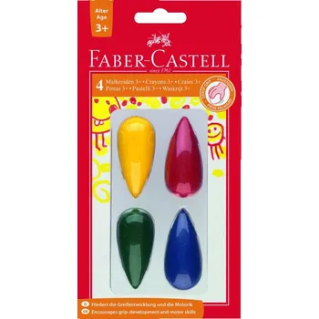Pastelka Sada 4 plastických pastelek do dlaně - Faber-Castell