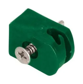 Příslušenství pro plot Příchytka ND PVC na sloupek - šroub zelená (zelená)