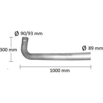 Výfuková trubka Trubka výfuku DAF 55 (PR 61.14)