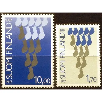 Poštovní známka Posti Finland (1987) MiNr. 1029 - 1030 ** - Finsko - 70 let nezávislosti