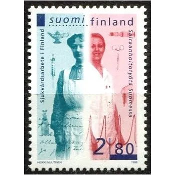 Poštovní známka Posti Finland (1998) MiNr. 1426 ** - Finsko - 100 let Finská asociace zdravotních sester
