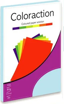 Barevný papír Papír kopírovací Coloraction A4 80 g modrá ledová