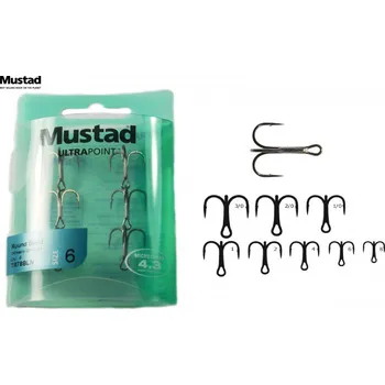 Rybářský háček Trojháček Mustad Ultrapoint vel.6 / 6ks