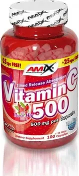 Amix Vitamin C 500 mg s šípky 125 kapslí 