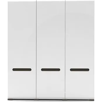 Šatní skříň BRW Azteca SZF3D/21/18 bílý/bílý vysoký lesk