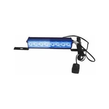 Maják LED světelná alej, 8x LED 1W, modrá 175mm (kf054blue)