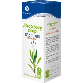 Přírodní produkt Galmed Sirup jitrocelový s vitamínem C bez cukru 300 g
