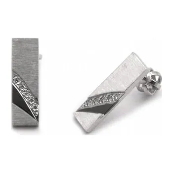 Prsten Luxusní náušnice s přírodními vzácnými diamanty 585/3,12 gr J-20214-11 (J-20214-11)