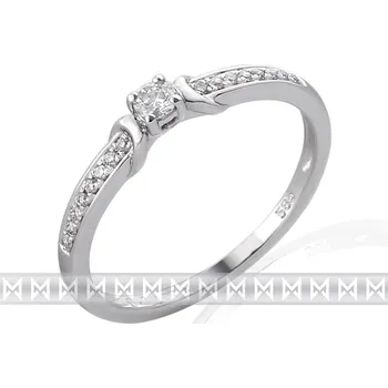 Prsten Klenoty Budín Zásnubní zlatý diamantový prsten posetý diamanty 17ks vel.53 3860836.0.53.99 (Klenoty Budín Zásnubní zlatý diamantový prsten posetý diamanty 17ks vel.53 3860836.0.53.99)