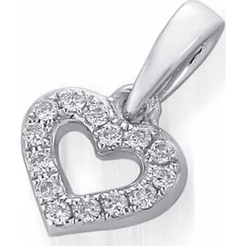 Přívěsek Klenoty Budín Přívěsk s diamantem, bílé zlato brilianty - diamantové srdce 3870622-0-0-99 ( Klenoty Budín Přívěsk s diamantem, bílé zlato brilianty - diamantové srdce 3870622-0-0-99)